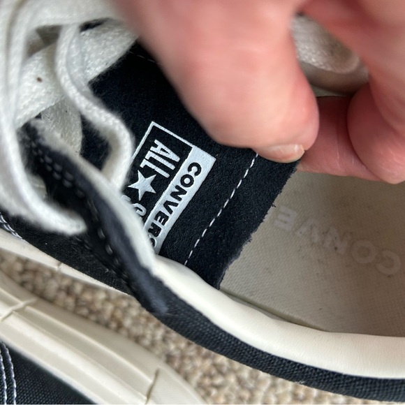 Converse size 9 CTAS Cruise Ox platform sneakers Black and White - Picture 4 of 8